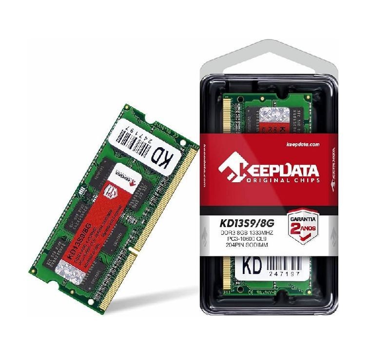 md5-70eec657216a53e2afe2dadf40ac65de Memoria Keepdata Note 8Gb 1333Mhz Ddr3 1.5V - Imagem 1