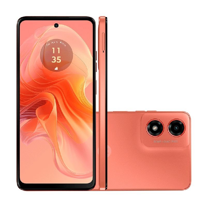 md5-78f7853a38460a824a2b30f91866c266 Smartphone Motorola Moto G04S Xt2421 128Gb Coral - Imagem 1