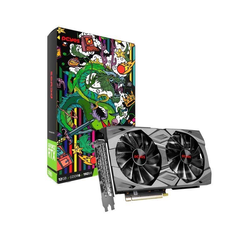 md5-80afef818a3a38683328cf23e23429a1 Placa De Video Pcyes 12Gb Gpu Nvidia Gf Rtx 3060 Ddr6 192 Bit Full Size Dual Fan Pgs3060Fs192 - Imagem 1