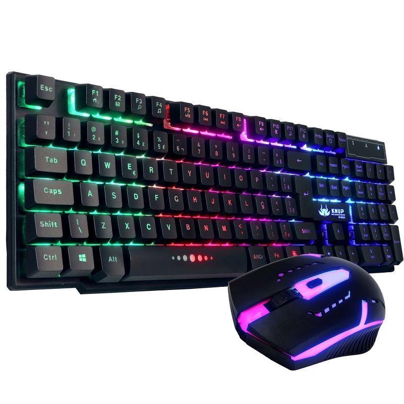 md5-04E24220DCB31739079AB2635B077FCA Teclado Hoopson Kit + Mouse Gamer Rgb Preto Tpc-096Kp - Imagem 1