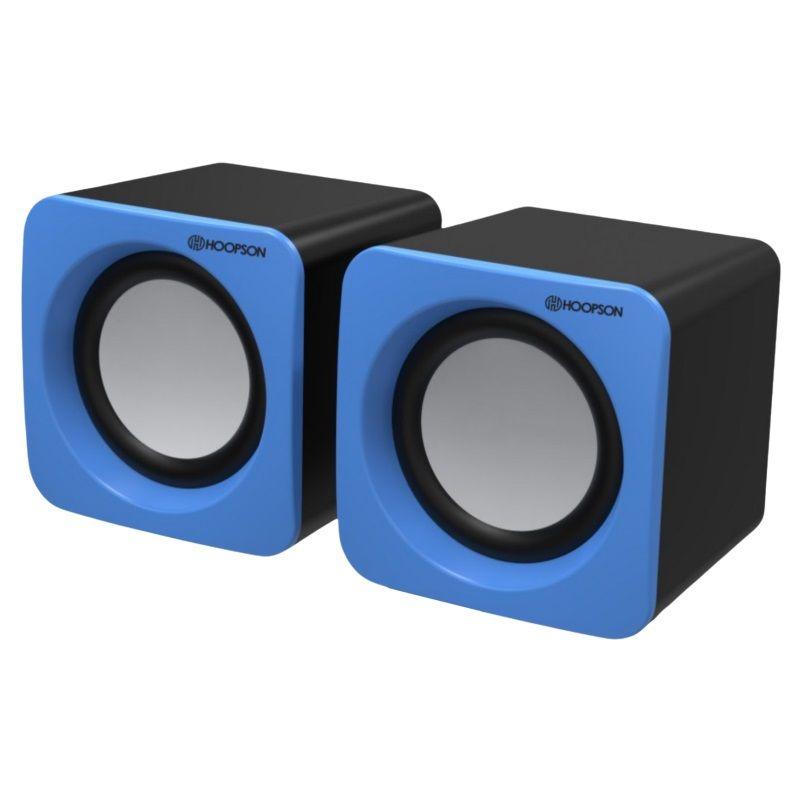 md5-FCFA8AECAEE61A028F6F2E2222CA4853 Caixa De Som Hoopson Usb 4W Rms Ps Azul Cx-Pc018Az - Imagem 1