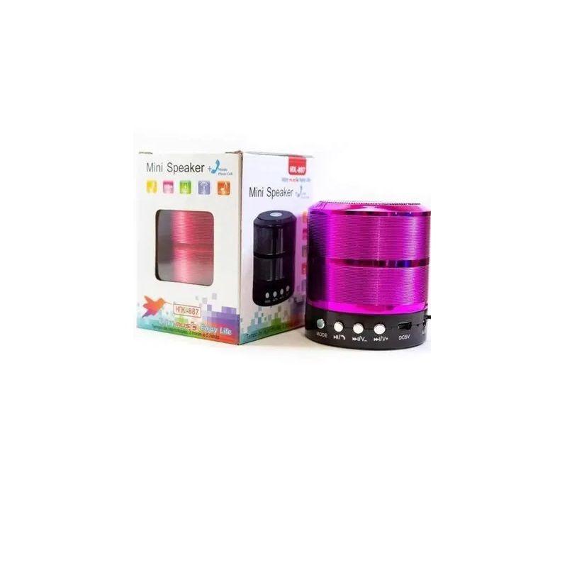 md5-5AB452EDDE0207125DAC0F1101717045 Caixa De Som Ltomex Mini Radio Portatil Usb/Sd Com Bluetooth Fm Rosa - Imagem 1