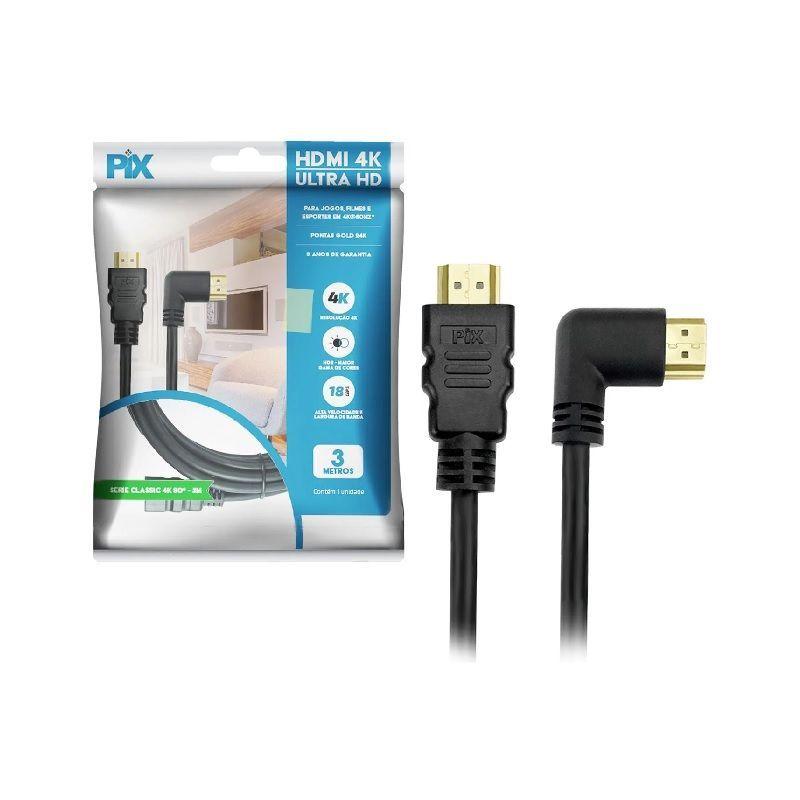 md5-6961F1866617C31C5EBF1147979FDE11 Cabo Pix Hdmi 3 Metros M/Hdmi M 2.0 4K - Imagem 1