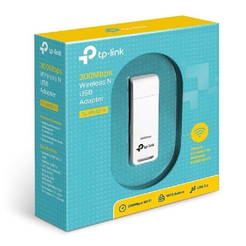 md5-728D030CF4A820B4116191CEC636DFC2 Adapt. De Rede Tp-Link Wireless Usb N300 Tlwn821N - Imagem 1