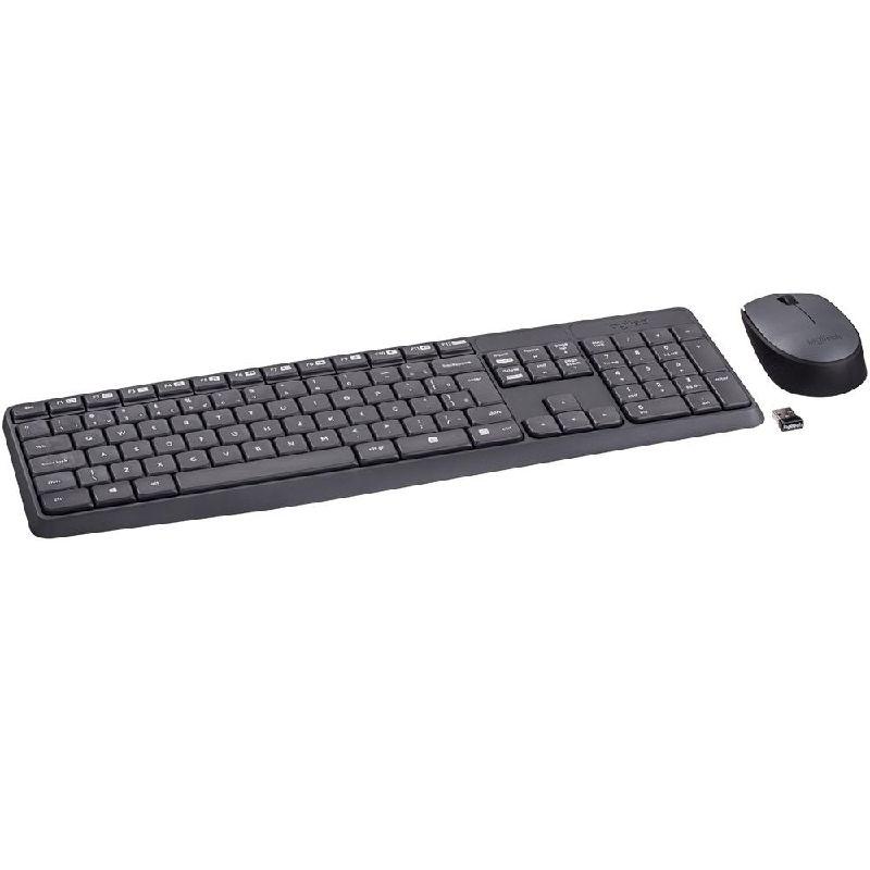 md5-BC3EA72F7E921DEAC57FE2C2D8DEB056 Teclado Logitech S/Fio + Mouse Mk235 Rc/Nano Preto - Imagem 1
