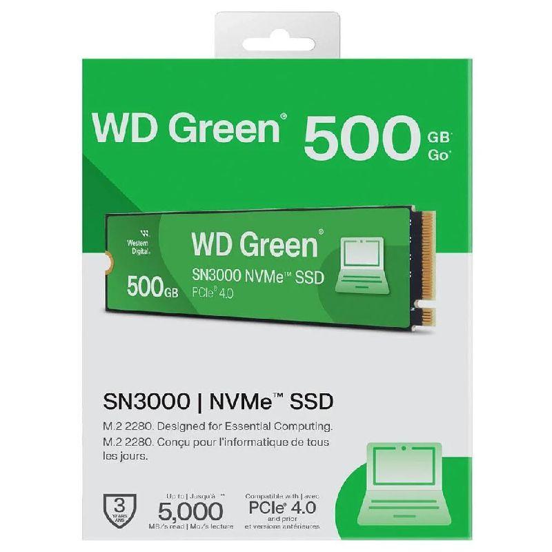 md5-F825B41894CA28D47FC4D7DA5A00EA34 Ssd Wester Digital 500Gb Nvme Green Wds500G4G0E - Imagem 1