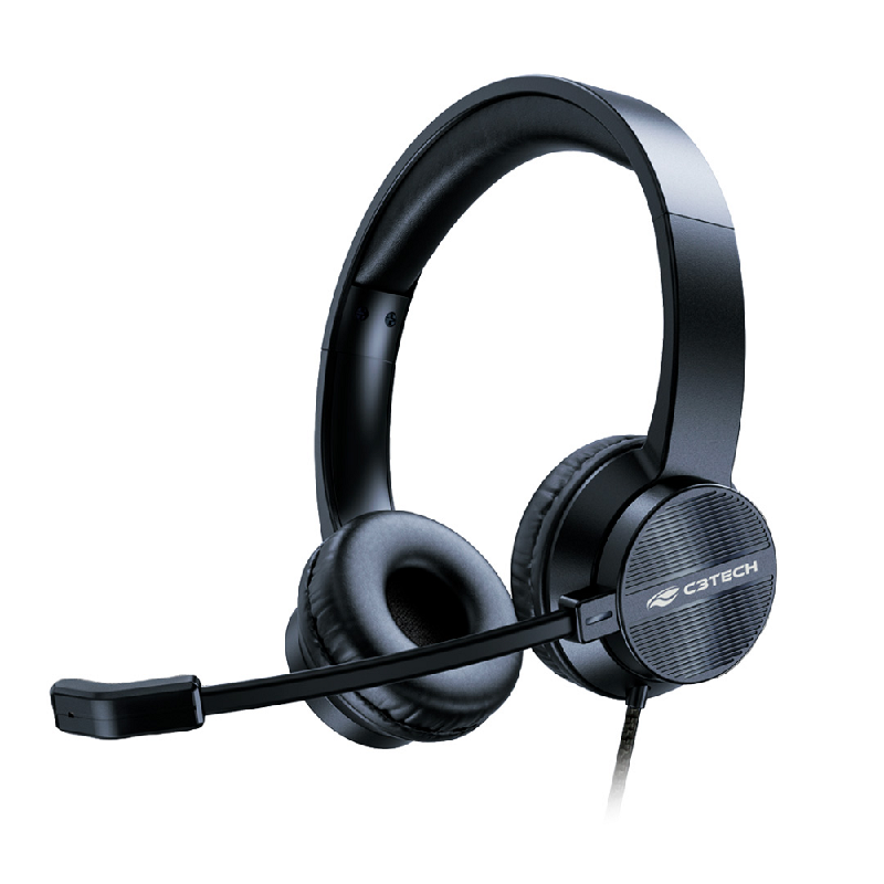 md5-828B87D8798EF856DA99B5B969E9769B Fone De Ouvido C3Tech Headset Usb Ph-380Bk - Imagem 1