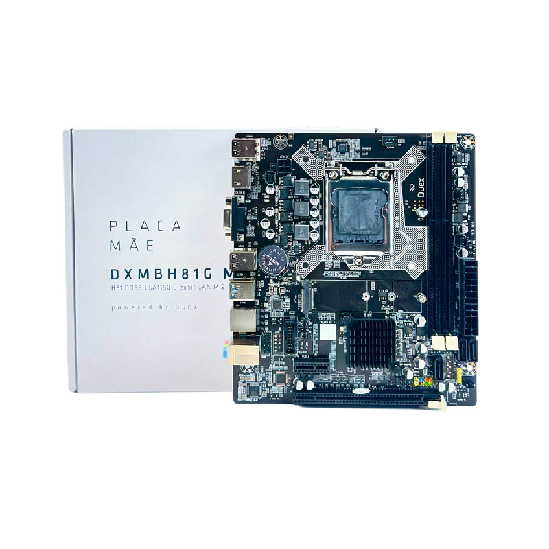 md5-935222588523CBEF759A1C42758F1D92 Placa Mae Duex Dxmbh81G M2 Lga1150 (Intel) Ddr3 - Imagem 1