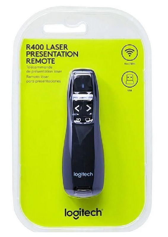 md5-7A2A85305C5AA2B52E585534C411A01F Apresentador Wireless Logitech Multimidia R400 Wireless C/ Laser Point - Imagem 1