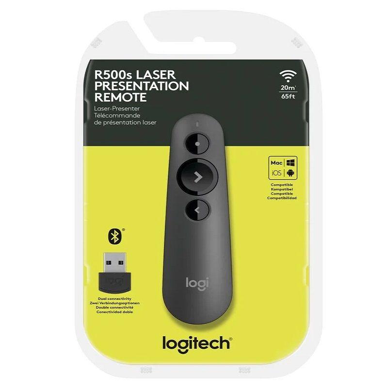 md5-6B231460AEBD0685430C1CC42B0FD72A Apresentador Wireless Logitech Multimidia R500S Bluetooth C/ Laser Point - Imagem 1