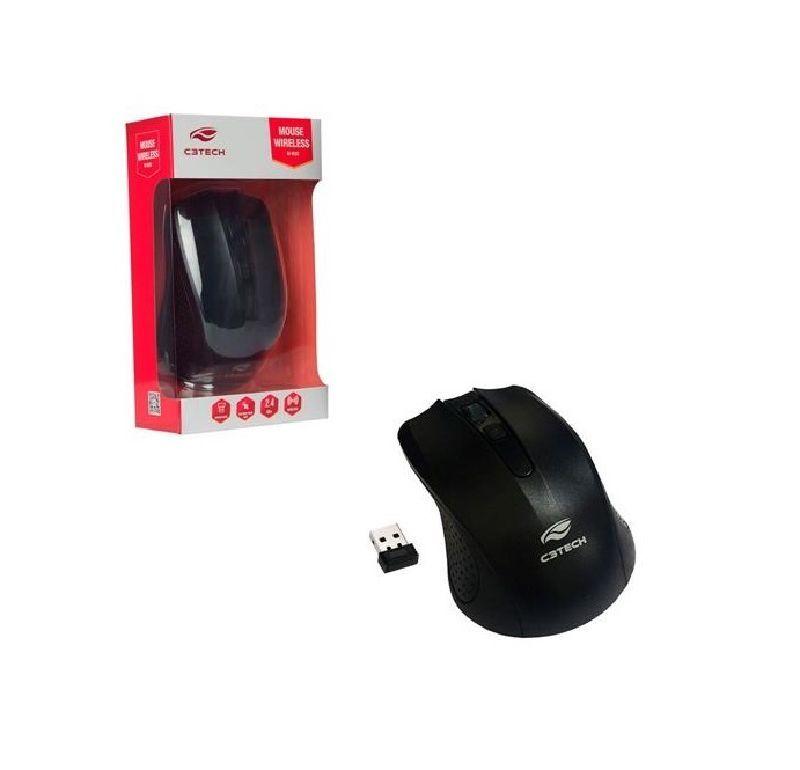 md5-926B62618CB38F5C457341E12968CA1F Mouse C3Tech S/Fio Mw20Bk Receptor Nanopreto - Imagem 1