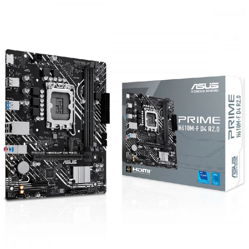 md5-2C6B8F56030E9A790A4239754F9C2E02 Placa Mae Asus Prime H610M-F Ddr4 Lga 1700 M.2 - Imagem 1