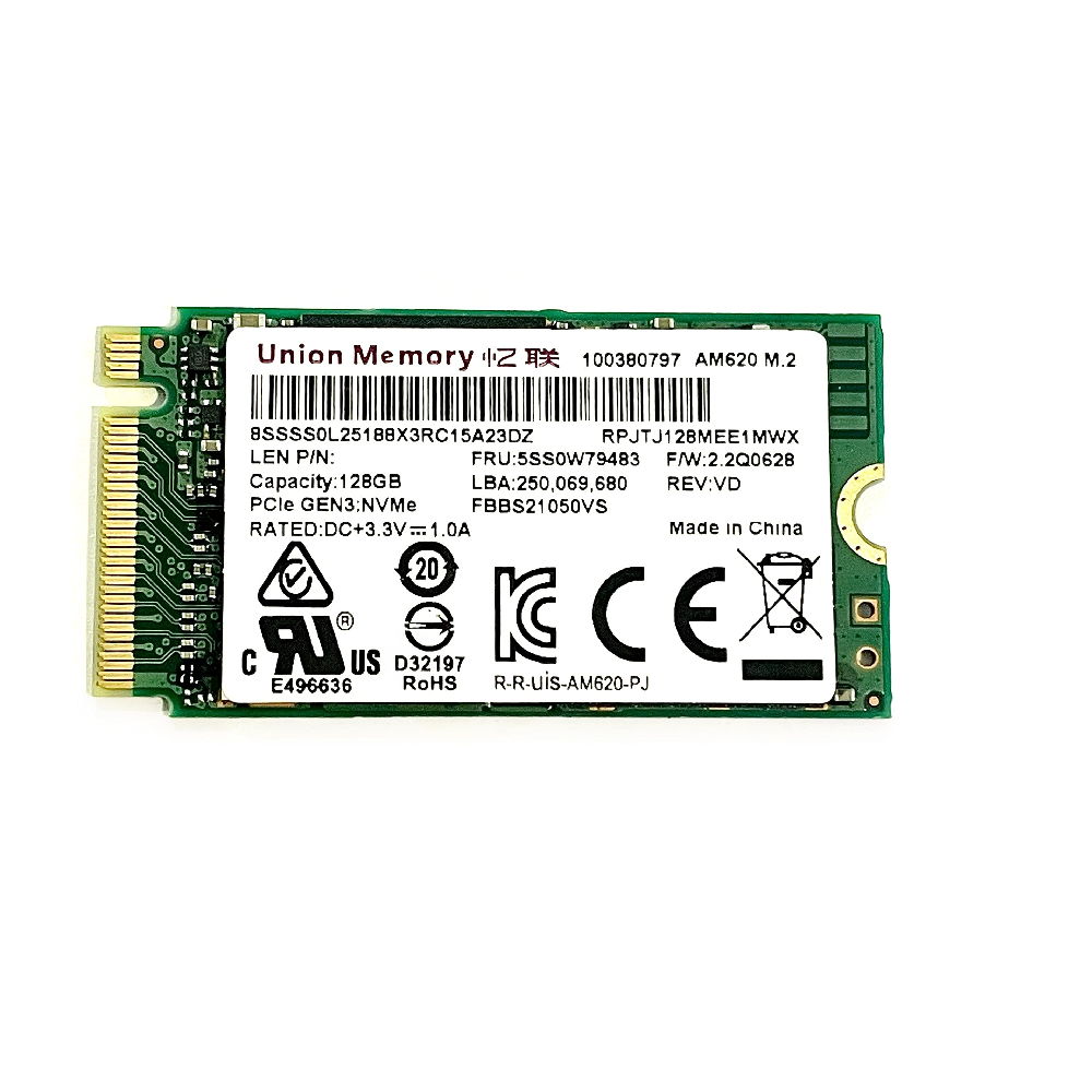UNION-128 SSD UNION MEMORY 128GB NVME M.2 -ESPECIAL - Imagem 1