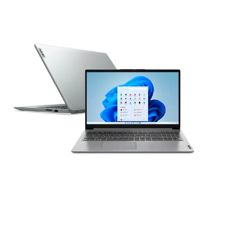 md5-94D7DBCCEA976F5A9A5CAE61CD4074F7 Note Lenovo Ideapad 1 Intel I3 1215U 4Gb Ddr4 Ssd 256 15.6 Win 11 Home Cinza 15Iau7 - Imagem 1