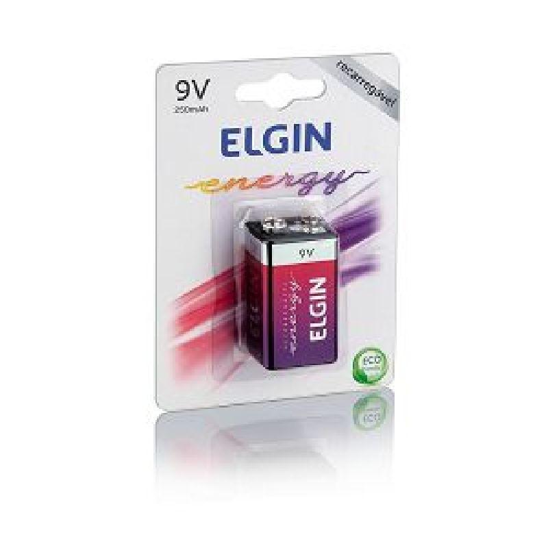 md5-EECA65C257360BC2DAA92BC401B370EF Bateria/Pilhas Elgin 9V Recarregavel 250Mah C/ 1 Unid - Imagem 1