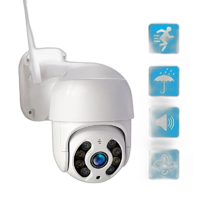 md5-442a2c3fa5906a0d631acdb17388aca4 Cftv Wlw Camera Smart Wifi Full Hd Speed Dome 4X Zoom Abq-A8 2Mp - Imagem 1