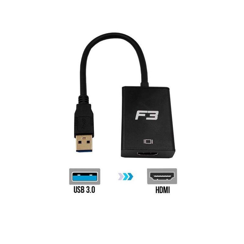 md5-fef0c7cd6d3a3ae302f7197c96e4d1f9 Adaptador F3 Conversor Usb 3.0 Para Hdmi Jc-Ad-Uhdmi - Imagem 1