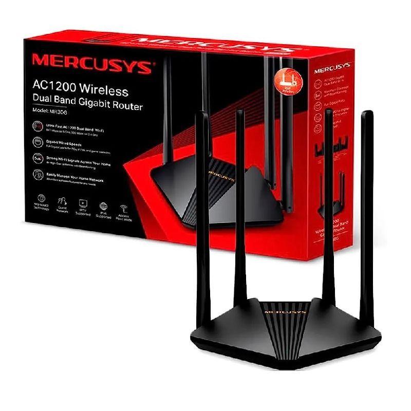 md5-aa16db15cef50262c80708baa2e93f83 Roteador Mercusys Wireless Mr30G Dual Band Gigabit Ac1200 (Br) - Imagem 1