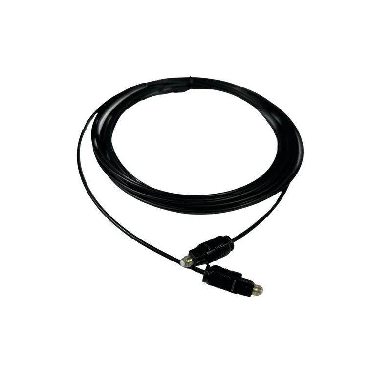 md5-aaf3c881c854002357e4c40fadea2637 Cabo Generico Fibra Otica 1+1 Toslink Preto 3 Metros - Imagem 1