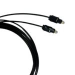Cabo Generico Fibra Otica 1+1 Toslink Preto 3 Metros - Imagem 2