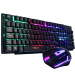 Teclado Hoopson Kit + Mouse Gamer Rgb Preto Tpc-096Kp