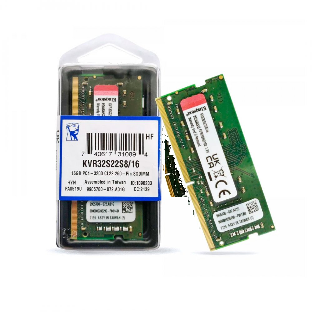 16-gb-kin Memoria Kingston Note 16Gb Ddr4 3200Mhz - Especial - Imagem 1